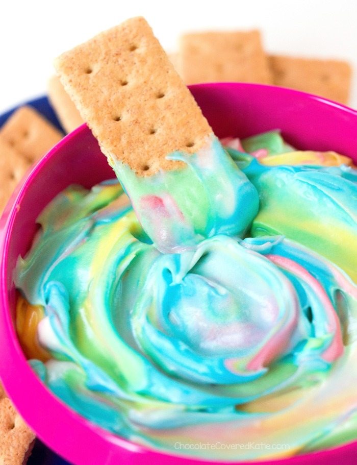 Rainbow Dessert Dip for Easter