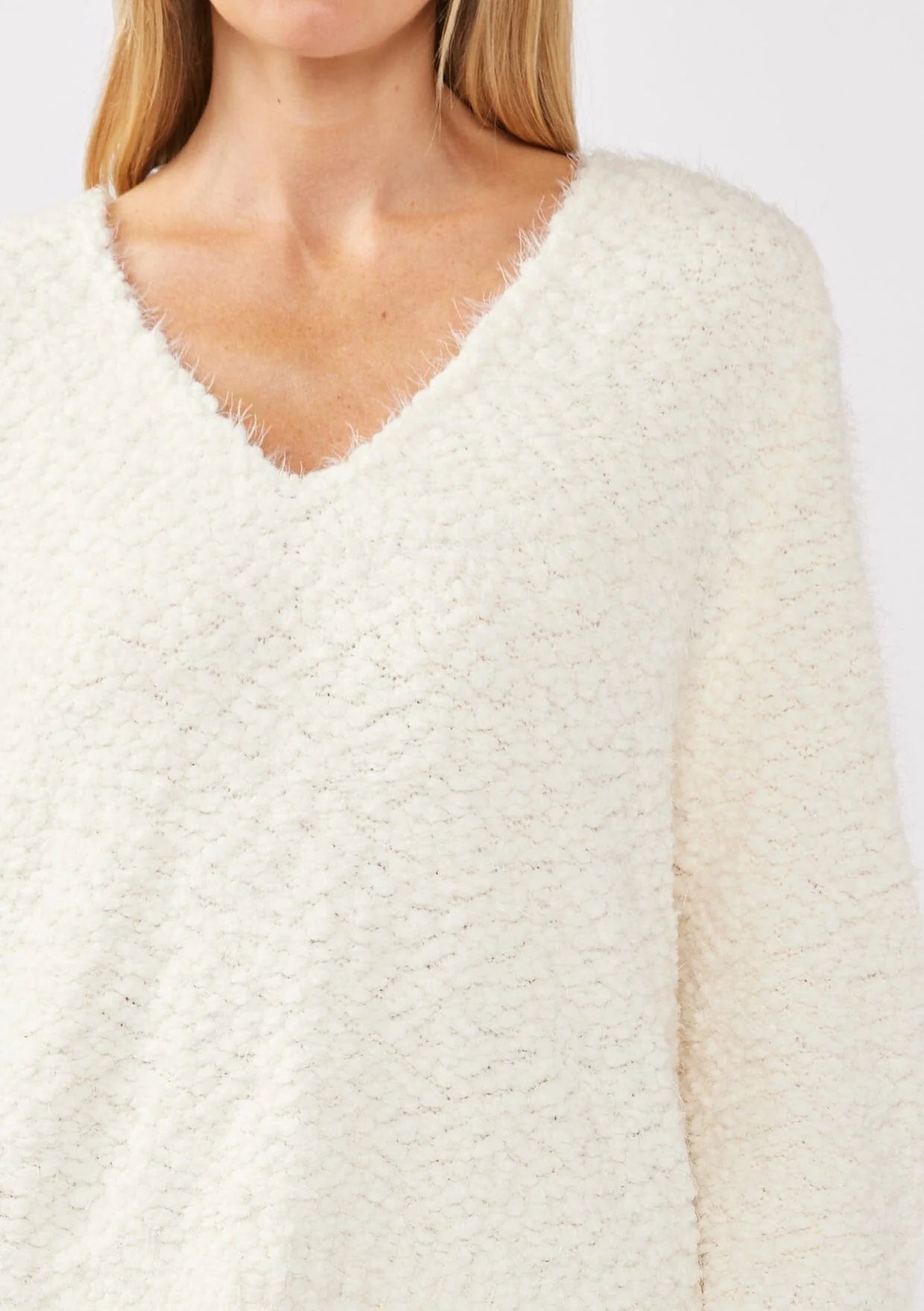 Popcorn Fuzzy Sweater