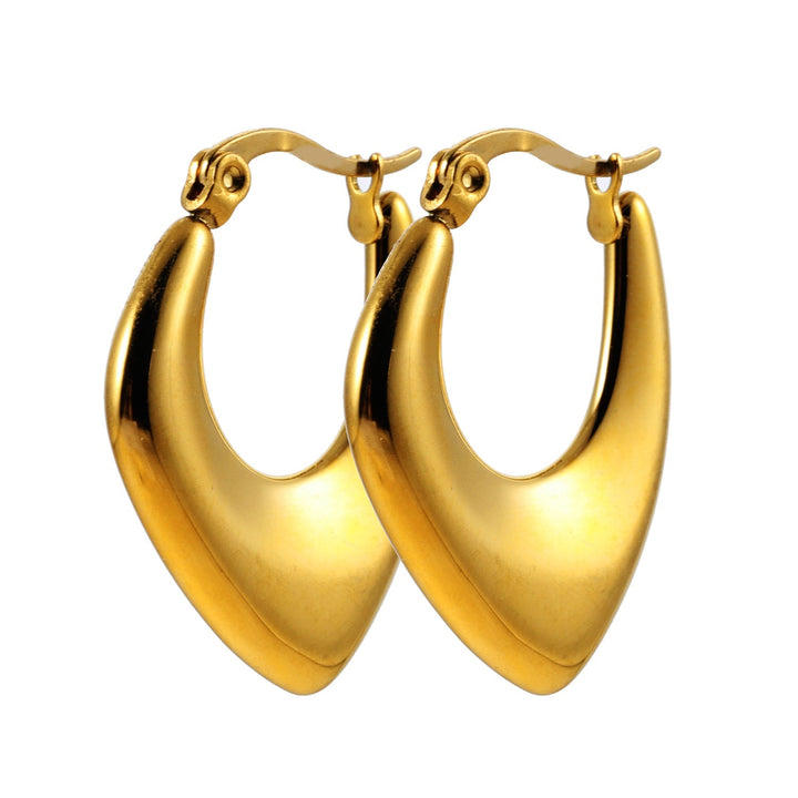 KAMIRA: Geometric Fusion Assymetrical Hoop Earrings