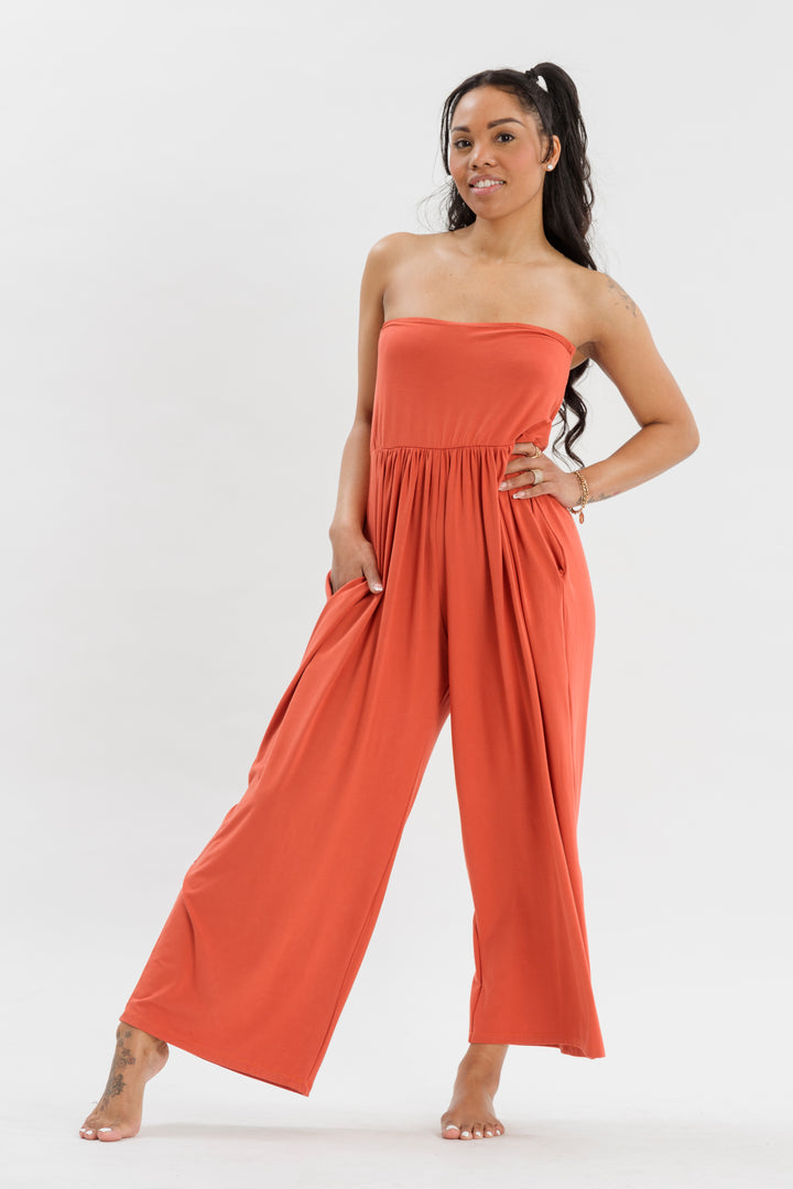 Patio Strapless Romper